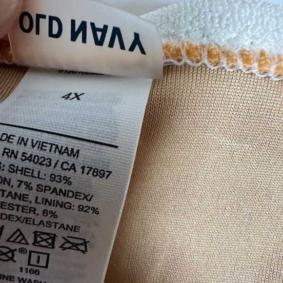 NWT Old Navy Plus Size Orange Striped Terry Classic Low Rise Bikini Bottom - 4XL - Picture 6 of 9